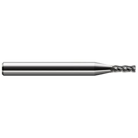 Harvey Tool 7/64 Cutter dia. x 0.0050 in. Radius x 0.3270 in. Carbide Corner Radius End Mill, 2 Flutes 44802